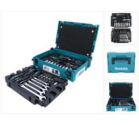 Makita Set de herramientas mecánicas E-11542 87 piezas en MAKPAC Tamaño 1