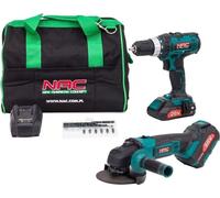Kit de herramientas NAC: Atornillador inalámbrico + amoladora angular CDB-AGE-LI-20V