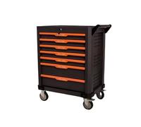 Kit de herramientas para el hogar multiusos Carro de herramientas rodante 7 cajones con cerradura, organizador almacenamiento reparación del hogar Kit de herramientas de reparación del hogar