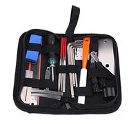 Kit de herramientas para guitarra, herramientas de mantenimiento de reparación, organizador de cuerdas, regla de acción, herramienta de medición, juego de llaves hexagonales, archivos, diapasón,