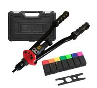 Kit de herramientas para remaches ciegos, remachadora manual versátil, varios mandriles, construcción duradera
