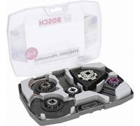 Kit de herramientas Starlock para renovación, marca BOSCH, modelo 2608664624, de 5 piezas, que incluye: AIZ 32 APB, ACZ 85 EC, ACZ 70 RT5, ATZ 52 SC, AVZ 93 G, y 6 hojas de lija