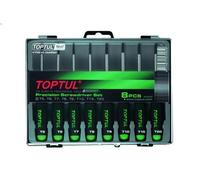 Juego de destornilladores torx TOPTUL de precisión 8 uds. (T5 T6 T7 T8 T9 T10 T15 T21)