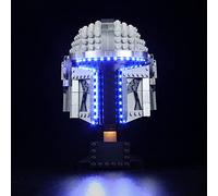 Kit de iluminación LED para lego 75328 Star Wars Mandalorian Casco, Kit de decoración para casco Mandalorian. Regalo creativo para niños y adultos