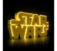 Kit de iluminación LED para Lego 75407 Brick Built Star Wars Logo - Luces de montaje personalizadas, compatibles con este modelo (modelo no incluido)