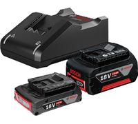 Bosch Juego de batería profesional 18 V – 2× GBA 4,0 Ah + cargador GAL 18 V-40 (Caja)