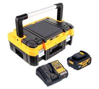 Kit de inicio con batería DeWalt DCB 1104 M1T de 18 V con 1 batería de 4,0 Ah + cargador DCB 1104 + TSTAK