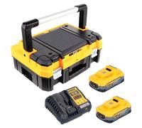 Kit de inicio DeWalt DCB 1104 H2T de 18 V con 2 baterías Powerstack de 5,0 Ah + cargador DCB 1104 + TSTAK
