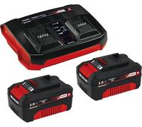 Einhell Pxc-Starter-Kit, Rojo, Negro, 2 x 3,0 Ah Akku / Twincharger / 900 Watt