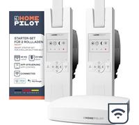 Kit de inicio para 2 persianas inteligentes | Juego completo para una instalación sencilla, que ofrece nergética y comodidad. Contenido: 1 x Gateway premium, 2 x Persianas