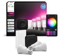 Kit de inicio Philips Hue 3 bombillas E27 White and Color Ambiance 1100 lm con puente y control remoto Blanco - Nuevo