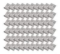 Kit de instalación de puerta, 50 placas de fijación de esquina para marco de madera y montaje de puerta, soportes de hierro con tamaño compacto, para carpinteros y proyectos de mejora del hogar