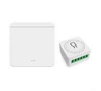 Kit de interruptor de luz inalámbrico con voz, control remoto RF433, diseñado para integración con sistemas de automatización del hogar (A)