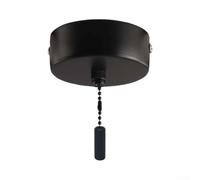 Kit de interruptor redondo para lámpara de techo, 2 vías, 6 amperios, 250 V | Base de aleación para control de iluminación de baño, montaje seguro con cable de 1,5 m, componentes de latón