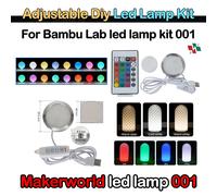 Kit de lámpara Led ajustable para laboratorio de bambú, piezas de luz Led, Hardware, modelo DIY, luz blanca/fría/cálida sin carcasa de lámpara 001 Light Stripe-5M 20 Sets