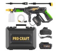 Kit de lavadora a presión Sada aku Procraft CW20, que incluye batería de 20/4 y cargador de 20/1