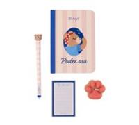 Kit de libreta A6 + boli borrable Bo-Bo + vela + to-do list - Poder-osa