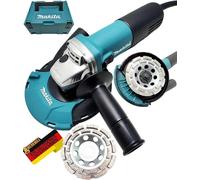 Kit de lijadora para hormigón. Juego de fresadora para rehabilitación de 1100W, incluido en el maletín MakPac. Incluye campana de aspiración 191W06-8 y 2 discos de lija diamantados de alta calidad