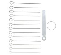 Kit de Limas Acero R174, para Ranurar Cejuelas de Guitarra | 1 Juego, Herramienta de Reparación Luthier, Ranurado de Tuercas para Madera y Hueso, Color Plata