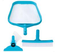 Kit de limpieza de piscinas básico intex con recoge hojas, cepillo y cabeza