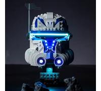 Kit de luz LED para casco Lego Captain Rex (solo luces), decoración DIY para Lego 75349 Star Wars Captain Rex Casco The Clone Wars versión actualizada
