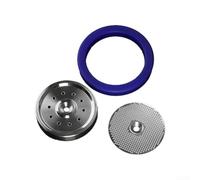 Kit de mampara de ducha de acero inoxidable para Breville para máquinas de espresso Sage Oracle y Oracle Touch de doble caldera con junta de sellado y anillo de silicona plateado (juego)