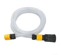Kit de manguera de entrada de agua, conector de grifo de jardín con filtro para extensión de manguera de lavado de coche, limpieza al aire libre, tubería de agua de 200 cm, blanco (300 cm)