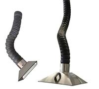 Kit de manguera flexible para extracción de polvo, manguera de vacío para colector de polvo, tubo de humo de soldadura de 4/6/8 pulgadas, brazo de extracción de humos con capucha de acero inoxidable