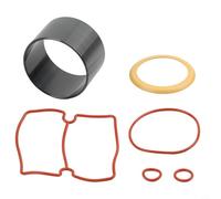 Kit de manguito de cilindro de compresor de aire sin aceite con sellos de anillos de pistón para reparación de 550 W-1500 W, juego de juntas de goma negra, 6 piezas (para 1500 W)