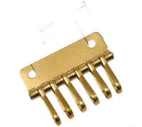 Kit de manualidades de cuero para llaves de latón con gancho giratorio, organizador de llavero de bricolaje de 4 y 6 ranuras para bolsos, accesorios hechos a mano (C)