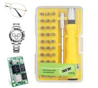 Kit de Mini Destornillador Kit De Herramientas Ajustable De Mango | Conjunto de reparación de herramientas informáticas para PC teléfono consola reloj gafas electrónica reparación batería