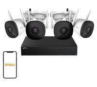 Kit de monitoreo Imou, modelo NVR1104HS-W-S2/4-F22FE, Wi-Fi, Full HD