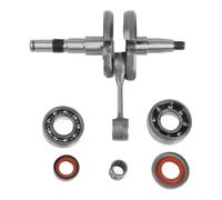 Kit de montaje de cigüeñal de motosierra, para 024 026 MS240 MS260, incluye rodamientos de aceite y piezas de repuesto de metal para herramientas de jardín