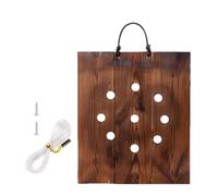 Kit de montaje de helecho Staghorn, tablero de exhibición de pared interior, base rústica de maceta, colgante de madera natural, planta de aire decorativa, panel de exhibición vertical botánico para