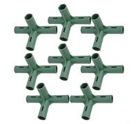 Kit de montaje de marco de invernadero 8 piezas para tubos de diámetro exterior de 19 mm utilizados en cerramientos de cultivo a base de tubos de PVC y metal (3#)