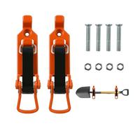 Kit De Montaje De Para Pala-abrazadera De Goma Metálica Resistente, De Pared, Estante De Almacenamiento Para Herramienta De Hacha, Uso En Garaje, Remolque De Coche | Montaje Ide