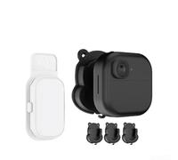 Kit de montaje en pared para cámara de 4 piezas con soporte ajustable de 360°, compatible con cámara interior de 4 unidades, montaje de tornillo y adhesivo para seguridad en el hogar