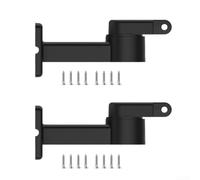 Kit de montaje en pared para Mammotion para luba YUKA para mini robot cortacésped - Soporte de pared GPS estación base soporte de jardín resistente a la intemperie negro 119,6 x 59 mm (2 unidades)