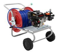 Kit de motobomba de gasolina para pulverización con carro - Comet MTP BPX25 PA6 - Para productos químicos y ácidos