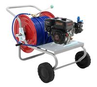 Kit de motobomba de gasolina para pulverización con carro - Comet MTP MC 25 - Para productos químicos y ácidos
