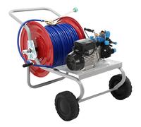 Kit de motobomba eléctrica para pulverización con carro - Bertolini Pumps POLY 2020 H.P. RTE.1 - Para productos químicos y ácidos