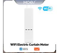 Kit de Motor Eléctrico Inteligente WiFi MOES Tuya para Persianas Enrollables, Control Remoto RF, App Smart Life, Compatible con Alexa/Google 1 pc