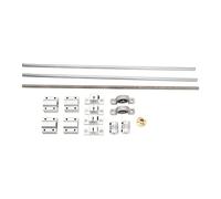Kit de movimiento lineal Guía de eje de varilla de acero inoxidable 304 con rodamientos Acoplamientos Juego completo para impresora 3D Enrutador CNC Equipo de automatización