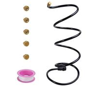 Kit de nebulizador para terraza, kit de nebulización para manguera de riego exterior, soporte de refrigeración plegable para jardín, sistema de riego portátil para bebederos de pájaros y parques