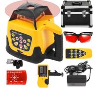 Kit de nivel láser rotativo kit láser rotativo digital de nivel automático Red Beam rango 500m con control remoto y receptor