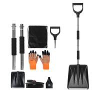Kit de pala para nieve 3 en 1 con rascador de hielo y cepillo para nieve