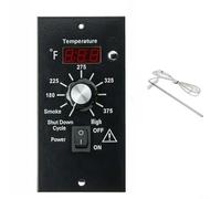 Kit de panel de control de termostato digital, 1 juego BAC236 TR038, controlador de parrilla mejorado con pantalla LCD, 8 ajustes de calor apagado automático, para parrilla de pellets de madera