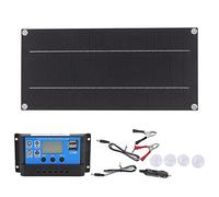 Kit de Panel Solar, Cargador de Batería de 600W 18V 100A Panel Solar Kit de Carga Lenta Controlador Kit de Carga de Batería para Agricultura Al Aire Libre