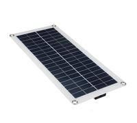 Kit de panel solar con controlador de carga - Mantenedor de cargador de batería de 12 V 10 W | Juego de iniciación solar policristalino de alta eficiencia | Salida USB y para teléfonos móviles