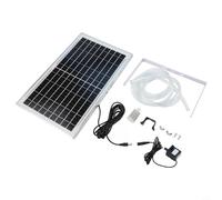 Kit de panel solar de 10 W con bomba para estanque de peces, juego de fuente policristalina de 9 V con soporte de elevación de flujo de 240 l/h